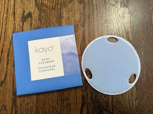 KAYO Body Scrubber Blue Spa Shower Bath Exfoliate Massage Soft Sided NEW - Picture 1 of 2