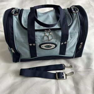 Vintage Head Bag Retro 80/90s Travel Bag Gym Duffel Holdall Blue Navy 38cm - Picture 1 of 9