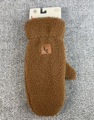 Koolaburra by UGG Fluff Mittens Women Size L/XL Chestnut Brown Winter Gloves New - Image 1 of 4