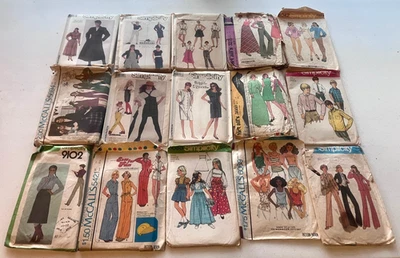 105 Vintage Sewing Patterns: Mostly McCalls + Simplicity Womens SEE PICTURES - Image 1 of 4