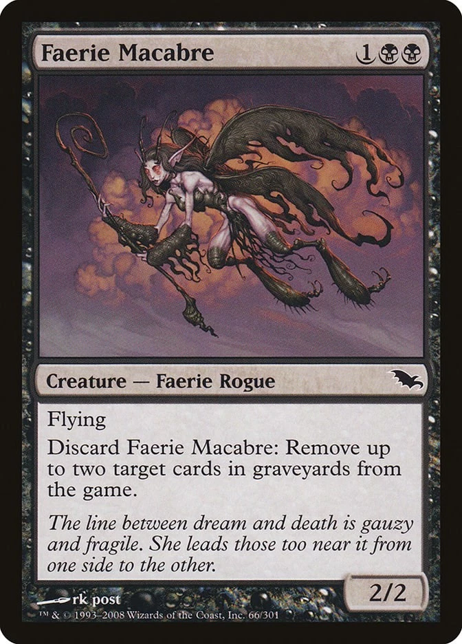 Shadowmoor Faerie Macabre MTG Magic the Gathering NM - Image 1 of 1