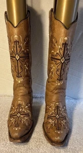 Circle G by Corral Womens Cross Snip Toe Western Boots L5061 size mm 6.5 M - Picture 1 of 15