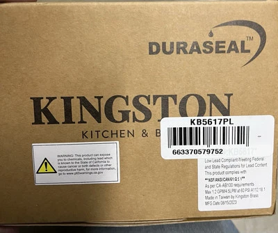 Kingston Brass KB5617PL Restoration 4-In Centerset Bathroom Faucet Brushed Brass - Image 1 of 2