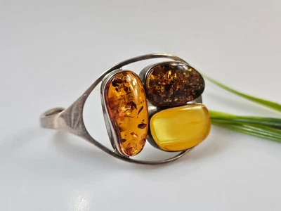 Bernstein Armband Silber 925 Weinachts geschenk fur frau Vintage Schmuck 925 - Bild 1 von 4