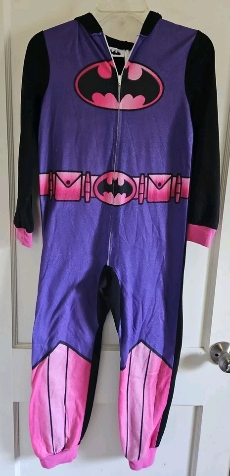 Флисовая цельная пижама Batgirl с длинным рукавом для девочек 10/12 - Изображение 1 из 4
