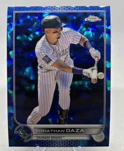 Yonathan Daza 2022 Topps Chrome Sapphire-# 335 Colorado Rockies - Picture 1 of 5