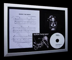 LADY GAGA Marry The Night LTD GALLERY QUALITY CD FRAMED DISPLAY+FAST GLOBAL SHIP - Imagen 1 de 7