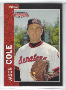 1998 Harrisburg Senators (Double-A Montreal Expos) Jason Cole