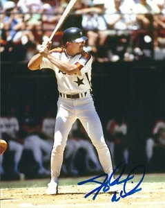 Signed 8x10 GLENN WILSON Houston Astros Autographed photo - COA  - Picture 1 of 1