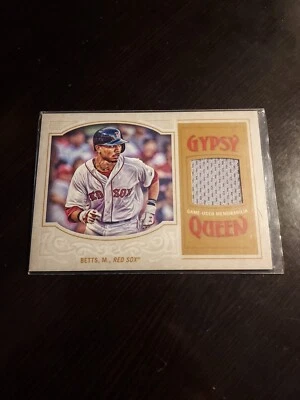 Mookie Betts 2016 Topps Gypsy Queen Relic - Image 1 of 2