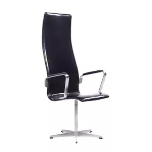 Arne Jacobsen for Fritz Hansen Oxford Mid Century Highback Swivel Chair - Picture 1 of 10