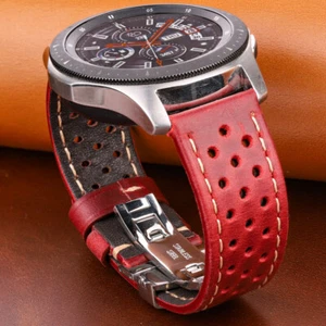 Cinturino orologio vera pelle 20 22 24 mm cinturino pelle bovina chiusura deployante - Foto 1 di 13