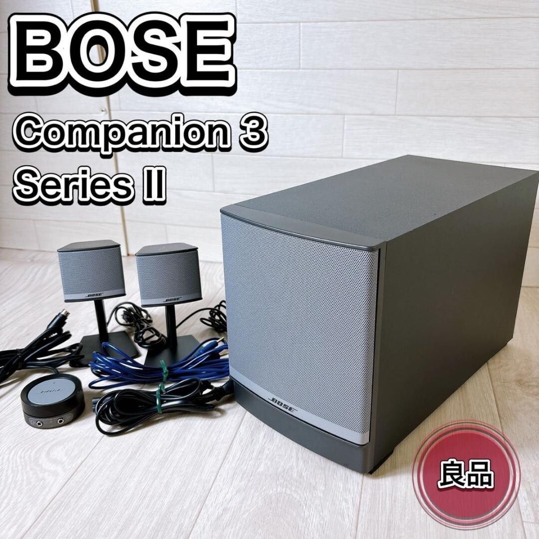 [ジャンク品]BOSE COMPANION 5 マルチメディアスピーカー Bose Companion 5 Multimedia Speaker System in Graphine /Silver