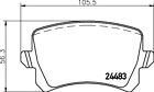 REAR BRAKE PAD SET DISC BRAKE FITS: VW PASSAT B7 1.4 TSI/1.8 TSI/2.0 TSI/1.6