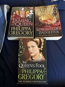 3 x PHILIPPA GREGORY Historical Kings Queens Fiction Paperback Books