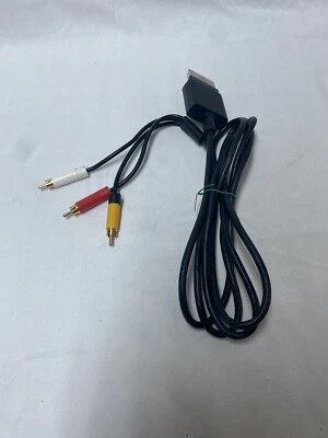 Genuine 360 S Slim Black Composite AV Cable Official OEM Microsoft XBOX - Image 1 of 3