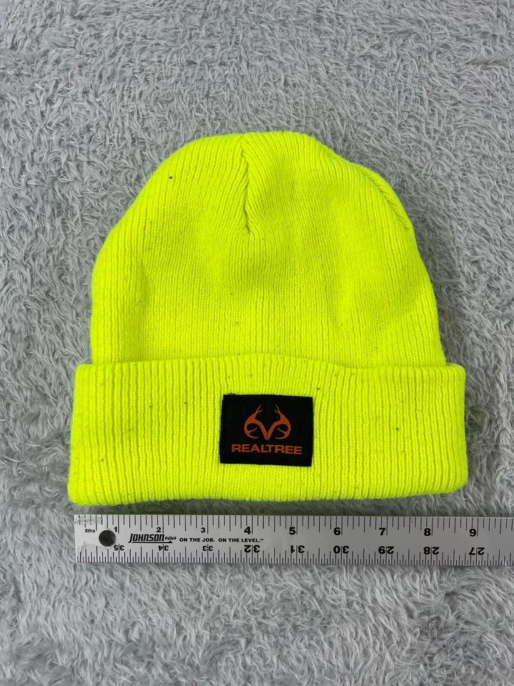 Realtree Gorro Toque Adulto Talla Única Amarillo Neón Tejido Acírlico Peces Caza Campamento Foto 1 de 4