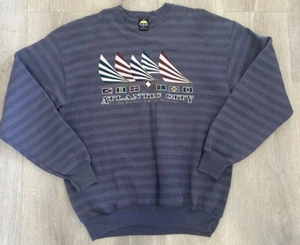Sudadera De Colección Atlantic City Nueva Jersey XL EE. UU. Años 90 Vacaciones Casino Turismo - Imagen 1 de 6