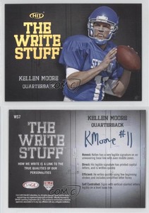 2012 SAGE Hit The Write Stuff Gold Kellen Moore #WS7 Rookie RC