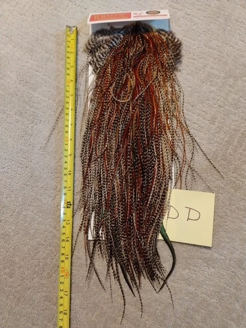 Whiting Bronze CREE Midge Rooster Saddle Feathers Hackle Fly Tying