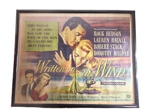 Written on the Wind Movie Poster Rock Hudson Lauren Bacall   *Hollywood Posters* - Picture 1 of 13