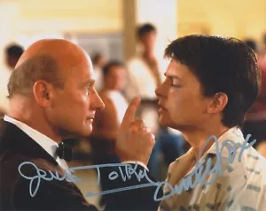 Autógrafo firmado por Michael J Fox & James Tolkan Back to the Future 8x10 BAS #fenix - Imagen 1 de 1