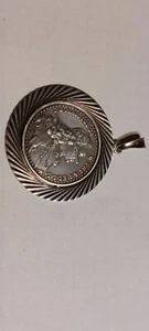 Silber Medaille von 1760 mit Anhänger - Bild 1 von 5