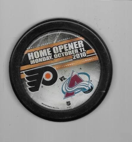 HOME OPENER OCTOBER 11, 2010 PHILADELPHIA FLYERS HOCKEY PUCK Cover