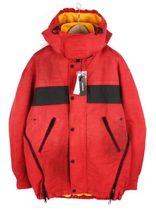 Diesel W-Trodd Jacket Mens M Sizes Fleece Lined Hood Coated Red - Picture 1 of 22