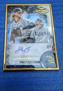 2022 Topps Gold Label Shane Baz Gold Frame Rookie Autograph RC On-Card Auto Rays - Picture 1 of 2