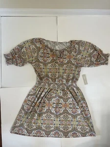 Sunny Leigh Paisley Kleid Mehrfarbig Kurzarm Gr. L  - Bild 1 von 10