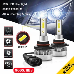 9005 HB3 110W 26000LM Car LED Headlight Bulbs Kit Super Bright Xenon White 6000K - Picture 1 of 12