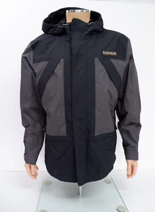 Abrigo impermeable para hombre Napapijri talla L chaqueta gris grande en muy buena condición - Imagen 1 de 11