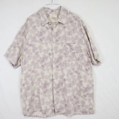 Camisa Tasso Elba Island Para Hombres 2XL XXL Seda/Lino Resort Informal Abotonada Cachemira Foto 1 de 4