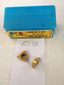 9 NEW VARDEX 3ER 11.5NPTF THREADING CARBIDE INSERTS GR: VKX. FACTORY PACK (E178) - Picture 1 of 1