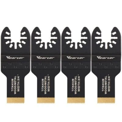 4stk 20mm Titan Oszillierendes Sägeblatt Set Multitool Zubehör für Metall Holz - Bild 1 von 4