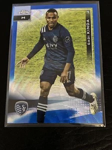 2021 Topps Chrome MLS Gadi Kinda Sporting Kansas City Blue Wave Refractor /199 - Picture 1 of 1