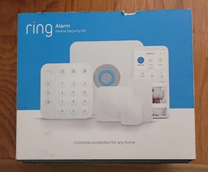 Ring Alarm 2nd Gen. 8-Piece Home Alarm Security System, White. Works With Alexa - Picture 1 of 8