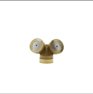 Irrigation Fit 2 hole Adjustable Brass Spray Misting Nozzle Garden Sprinkler - Picture 1 of 2