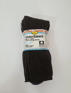 Vtg Odor Eaters Mens 10-13 or Shoe Size 6-12 Work Socks 2 Pairs Style 298 Brown - Picture 1 of 4