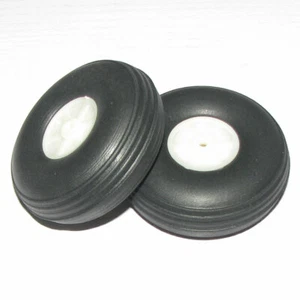 D83*Ø3.6*H28mm Ultra Light and High Flexibility Rubber PU Wheel & Plastic Hub - Picture 1 of 12