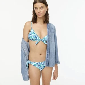 NWT J. Crew Eco French Bikini Top and Side Tie Bottom - Size Medium - Picture 1 of 6