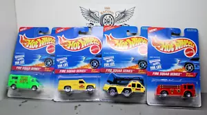 Hot Wheels Fire Squad Series - Full Set of 4 - #424-#427 - Picture 1 of 1