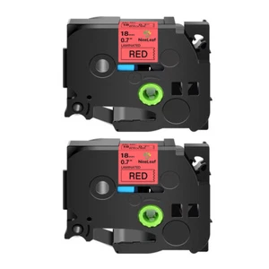 2PK TZ-441 Black on Red Label Tape TZe-441 For Brother P-Touch PT-1830 0.7" - Picture 1 of 12