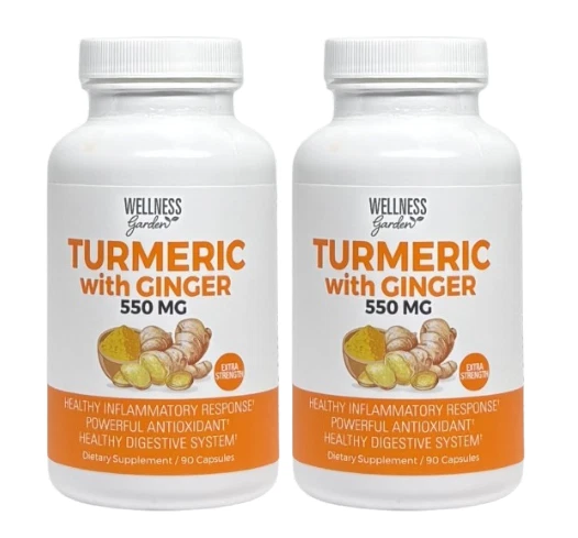 Wellness Cúrcuma Jardín con Jengibre 500MG Suplemento Dietético - 90 Cápsulas Foto 1 de 1