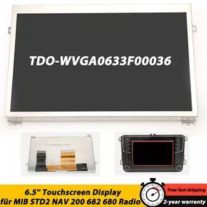 Display LCD touch screen OEM 6,5"" per VW Touareg Tiguan MIB STD2 radio navigatore DE - Foto 1 di 6