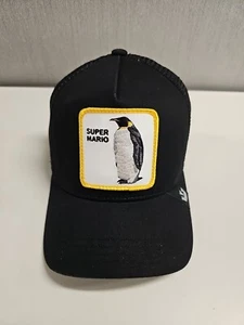NEW Pittsburgh Penguins Goorin Bros Super Mario Lemieux Trucker Hat Black - Picture 1 of 2