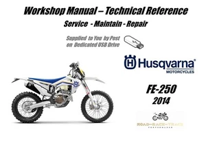 Husqvarna FE-250 Service Reparatur Werkstatthandbuch USB 2014-2023 - Bild 1 von 7