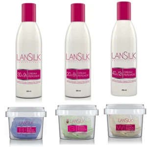 LANSILK CREAM PEROXIDE & RAPID BLUE POWDER BLEACH FOR HAIR COLOURING/HIGHLIGHTS - Picture 1 of 38