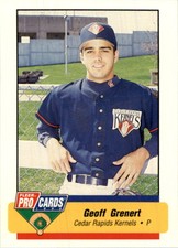 1994 Cedar Rapids Kernels Fleer/ProCards #1105 Geoff Grenert